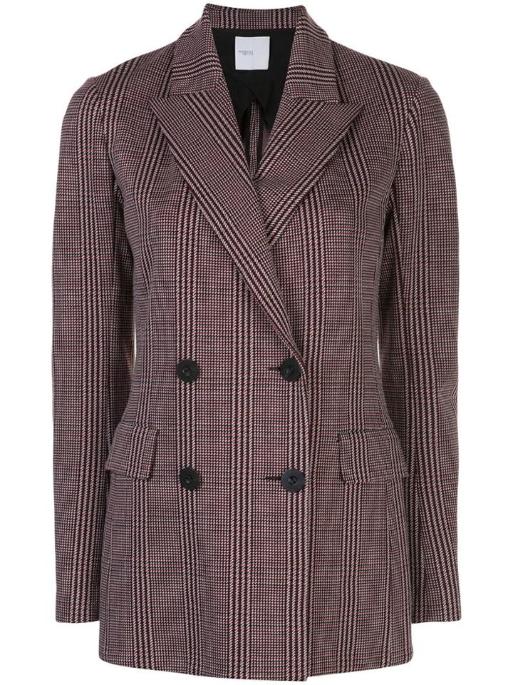 Rosetta Getty Houndstooth Double-breasted Blazer - Red