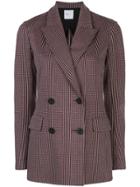 Rosetta Getty Houndstooth Double-breasted Blazer - Red