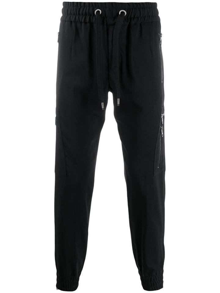 Dolce & Gabbana Zipped Track Pants - Black