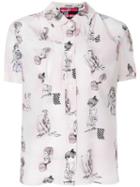 Miu Miu Lady Sketch Print Shirt - Pink