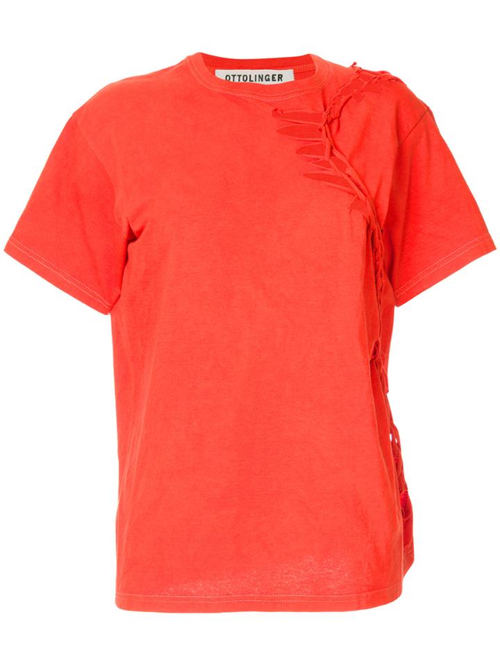 Ottolinger Braided T-shirt - Red