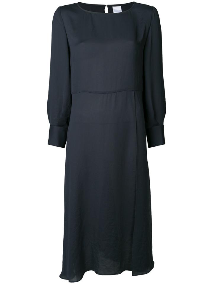 Cityshop Wide Neck Flared Dress - Blue
