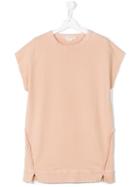 Andorine - Teen Fleece Sweatshirt Dress - Kids - Cotton - 14 Yrs, Girl's, Nude/neutrals