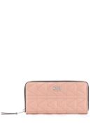 Karl Lagerfeld K/kuilted Zip Around Wallet - Neutrals