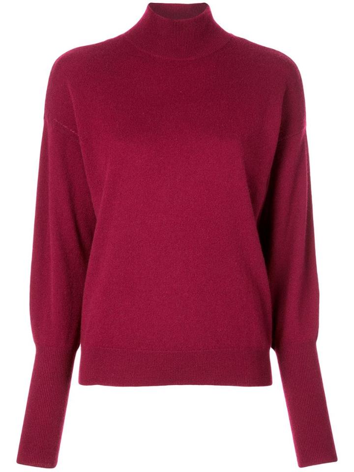 Jonathan Simkhai Draped Back Sweater - Red