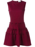Red Valentino Ruffled Mini Dress