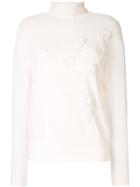 Onefifteen Textured Knit Roll Neck Jumper - White