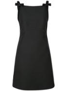 Miu Miu Bow Embellished Dress - Black