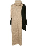 Uma Wang Turtleneck Asymmetric Jumper - Brown