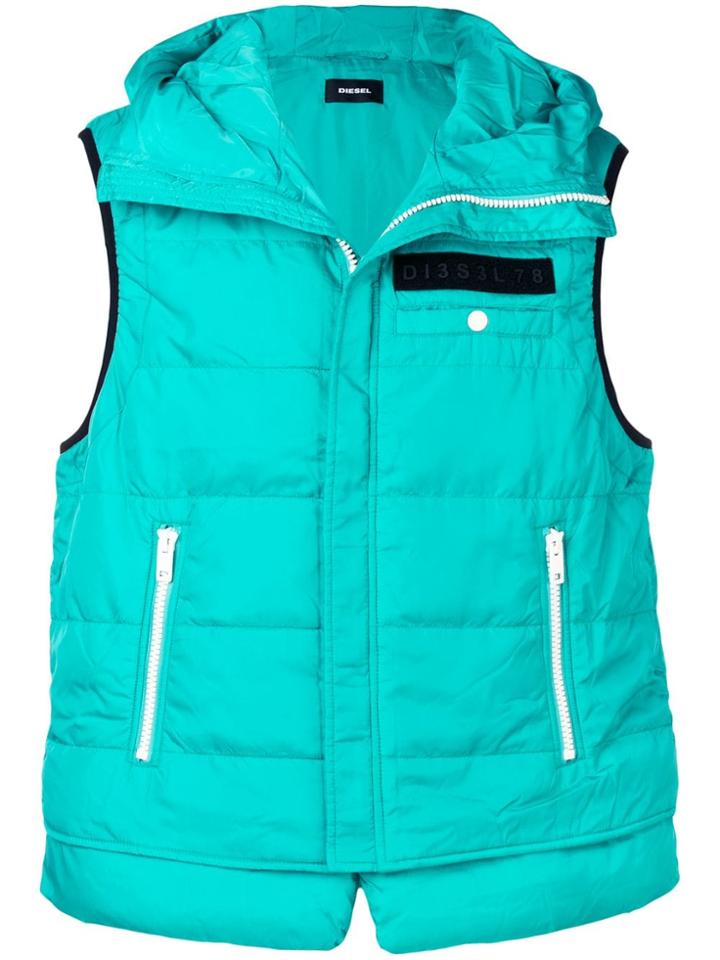 Diesel Padded Shell Vest - Green