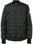 Canada Goose Quilted Bomber Jacket, Men's, Size: Large, Black, Polyester