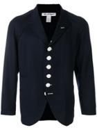 Comme Des Garçons Shirt Curved Hem Blazer - Blue