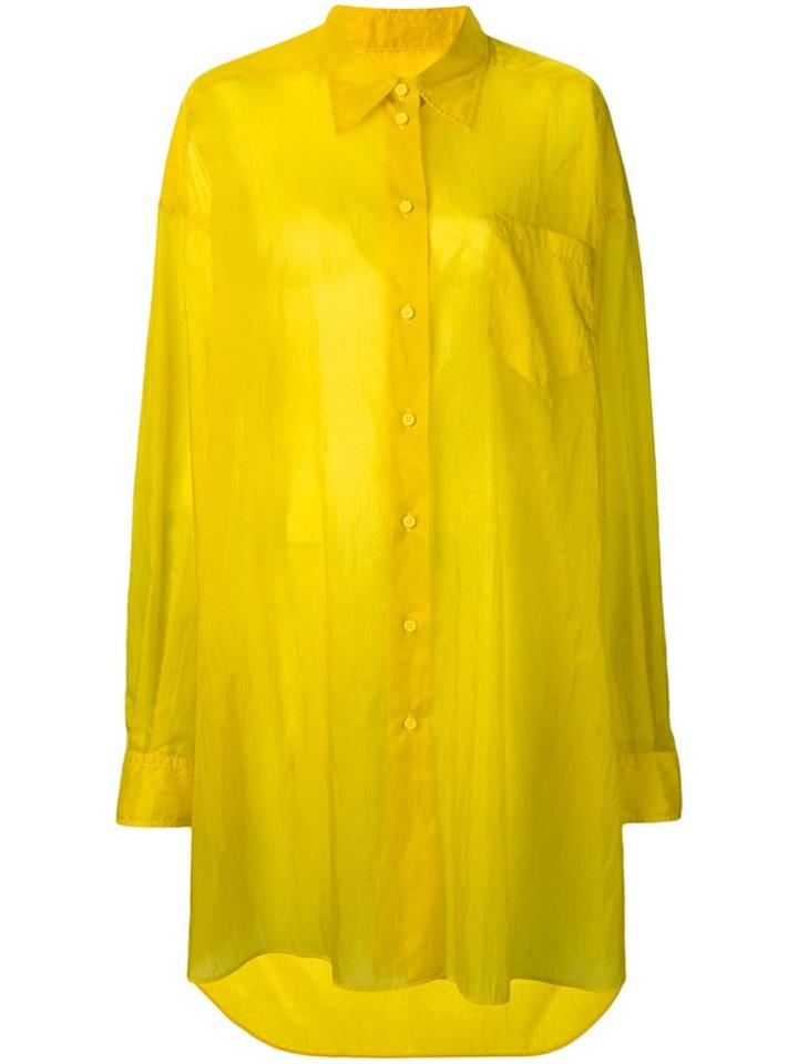Maison Margiela Longline Shirt Jacket - Yellow