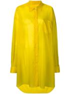 Maison Margiela Longline Shirt Jacket - Yellow