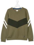 Armani Junior Contrast Teen Sweatshirt - Green