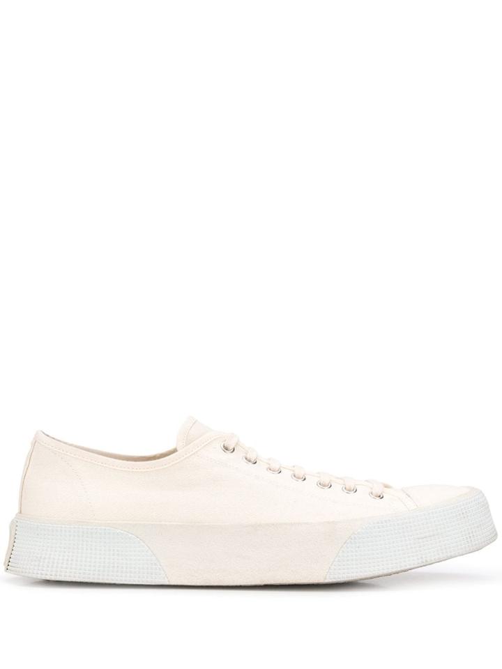 Ami Alexandre Mattiussi Low Top Vulcanized Trainers - Neutrals