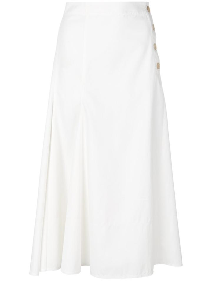 Joseph Midi A-line Skirt - White