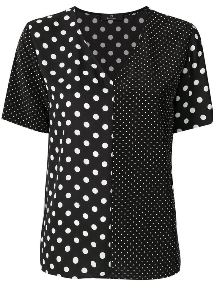 Ps By Paul Smith Polka Dot Blouse - Black
