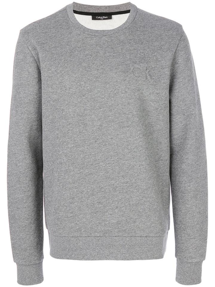 Calvin Klein - Logo Embossed Sweatshirt - Men - Cotton/polyester - M, Grey, Cotton/polyester