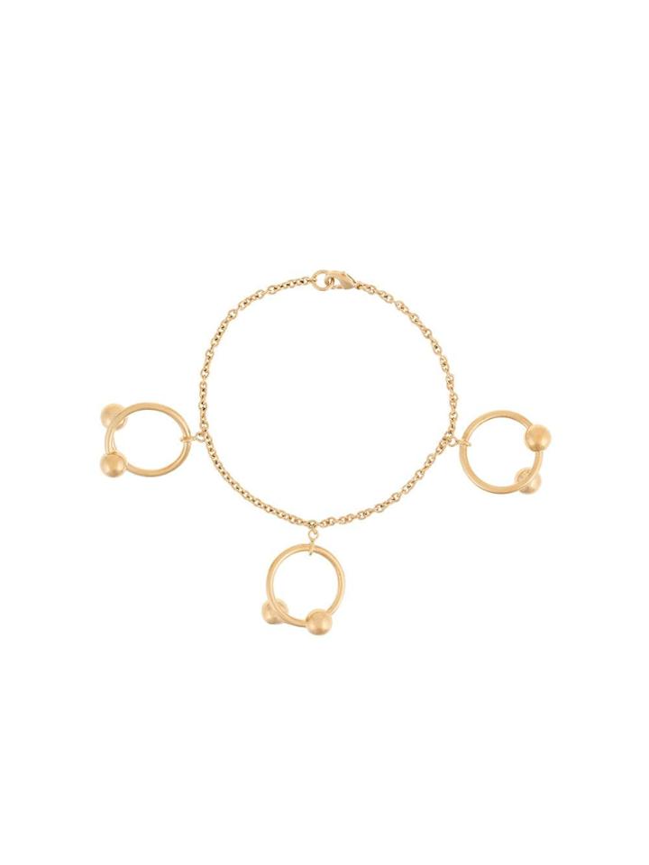 Jw Anderson Ring Embellished Bracelet - Metallic
