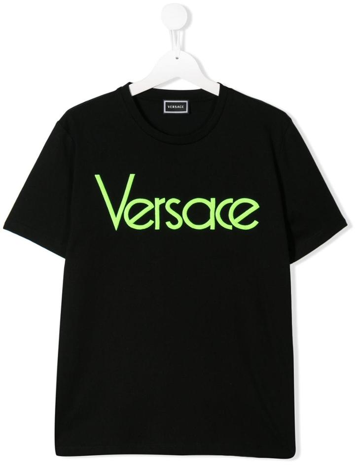 Young Versace Branded T-shirt - Black