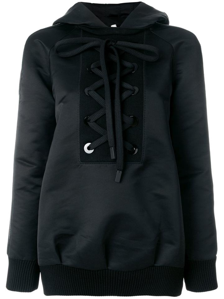No Ka' Oi Lace-up Hoodie - Black