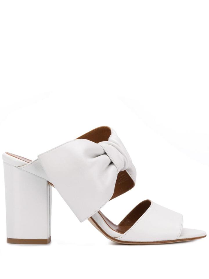 Paris Texas Bow-detail Sandals - White
