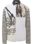 Jw Anderson Off- White Durer Prints Rugby Jersey Long Sleeve Polo