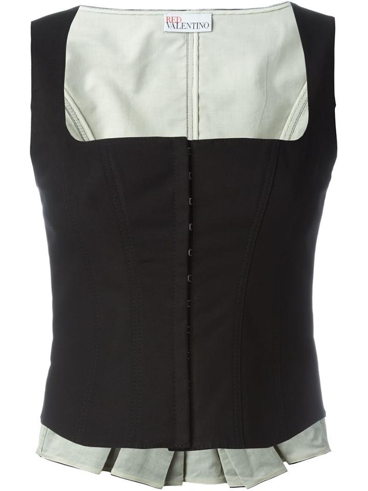 Red Valentino Sleeveless Corset Top