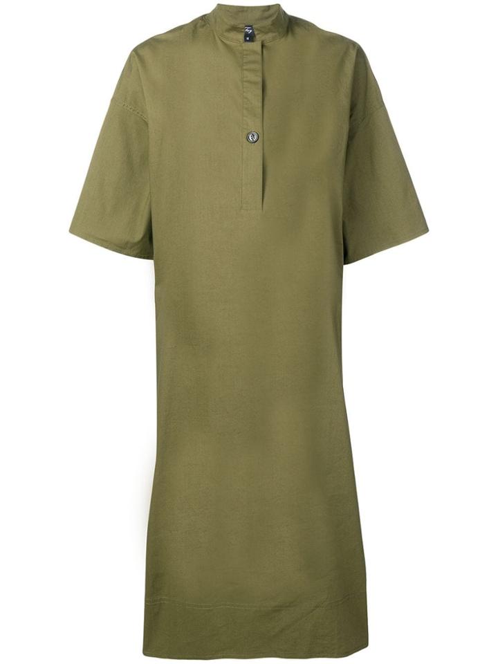 Fay Half Sleeve Midi Dress - Green