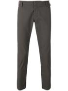 Entre Amis Slim-fit Ankle Grazer Trousers - Brown