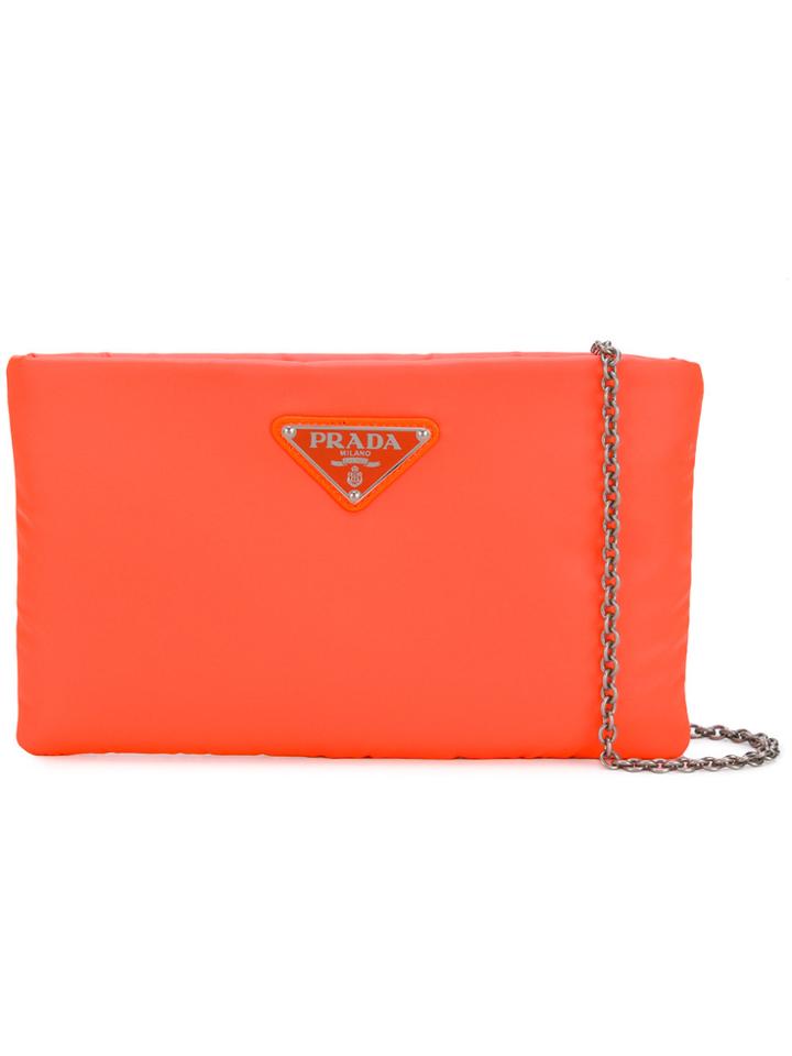 Prada Small Logo Pouch - Yellow & Orange