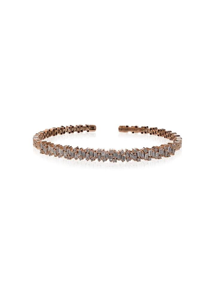 Suzanne Kalan 18k Gold And Diamond Firework Bracelet