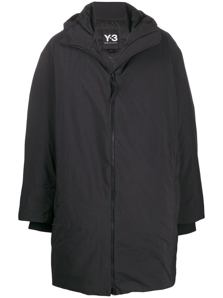 Y-3 Oversized Hooded Jacket - Black