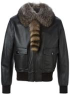 Givenchy Raccoon Fur Collar Jacket