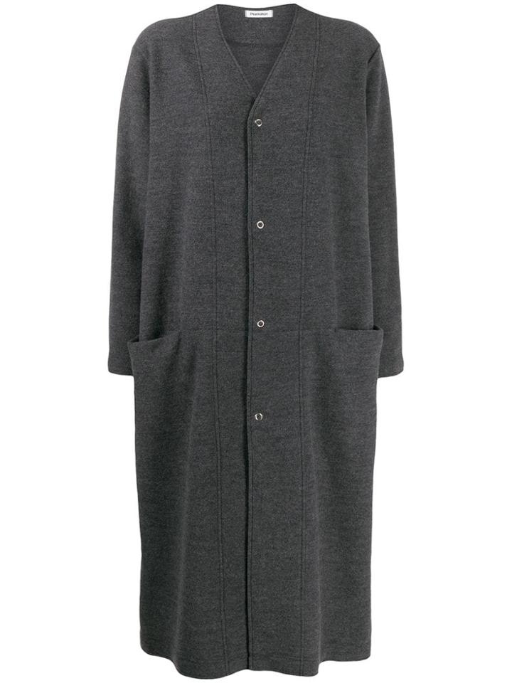 Plantation Two Tone Oversized Coat - Grey