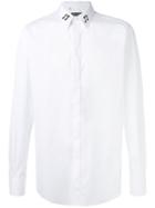 Dolce & Gabbana Music Patch Shirt, Men's, Size: 42, White, Cotton/glass/polyester/silk