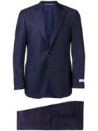 Canali Striped Two-piece Suit - Blue