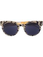 Mykita Snakeskin Effect Sunglasses - Black