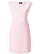 Boutique Moschino Pearl Necklace Dress - Pink & Purple