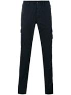 Stone Island Cargo Pocket Trousers, Men's, Size: 34, Blue, Cotton
