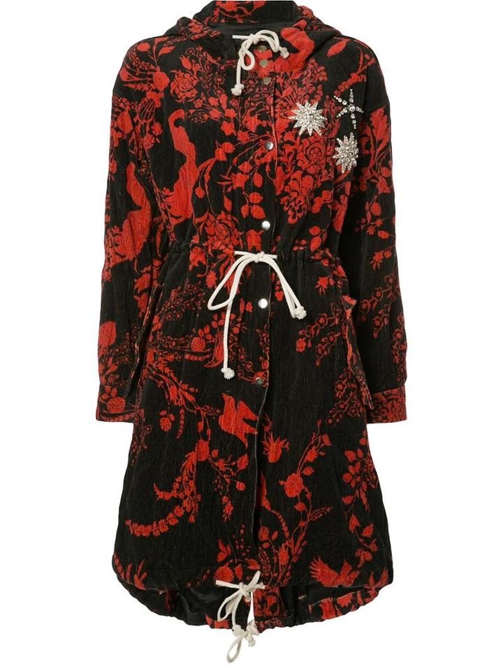 Creatures Of The Wind Jamens Coat, Women's, Size: 2, Red, Cotton/stainless Steel