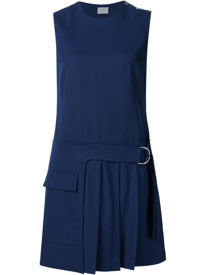 Grey Jason Wu Pleated Hem Sleeveless Dress
