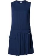 Grey Jason Wu Pleated Hem Sleeveless Dress