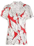 Majestic Filatures Leaf Print Shirt - Neutrals