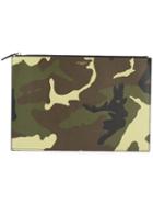 Givenchy - Large Camouflage Clutch - Men - Calf Leather - One Size, Green, Calf Leather