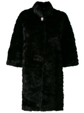 Philipp Plein - Anderson Coat - Women - Mink Fur/viscose - S, Black, Mink Fur/viscose