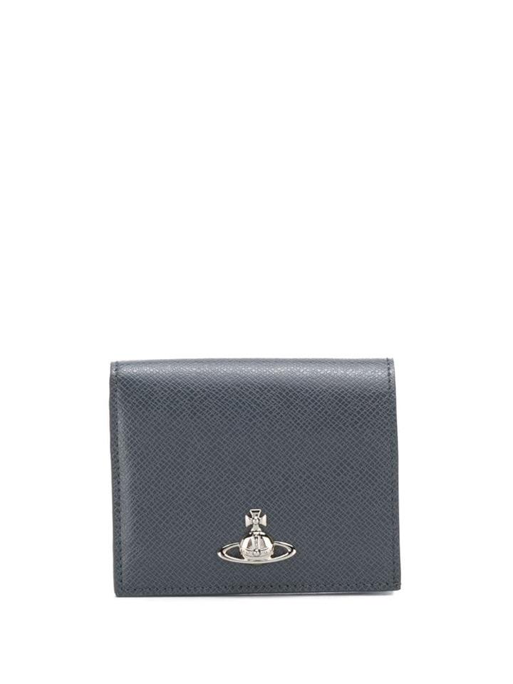 Vivienne Westwood Logo Bi-fold Wallet - Grey