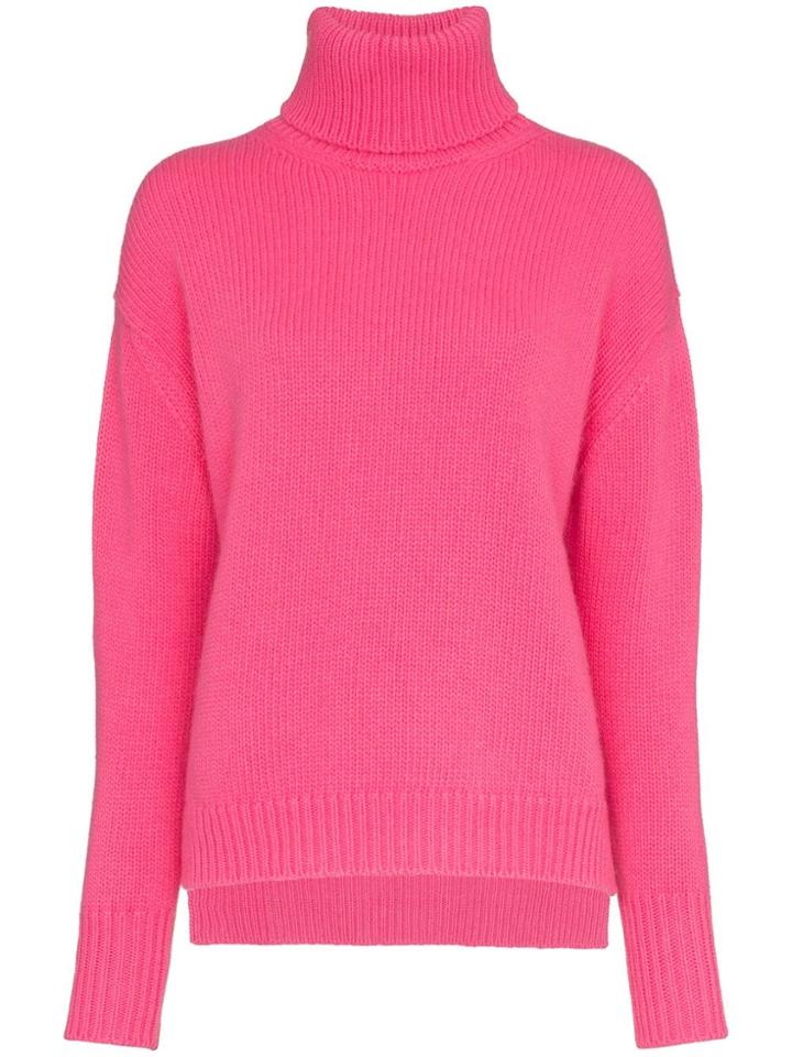 Golden Goose Deluxe Brand Joana Knit Turtleneck Wool Jumper - Pink