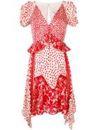 Self-portrait Printed Handkerchief Dress - Neutrals